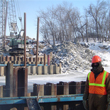 Thumbnail image of Highway department working on bridge