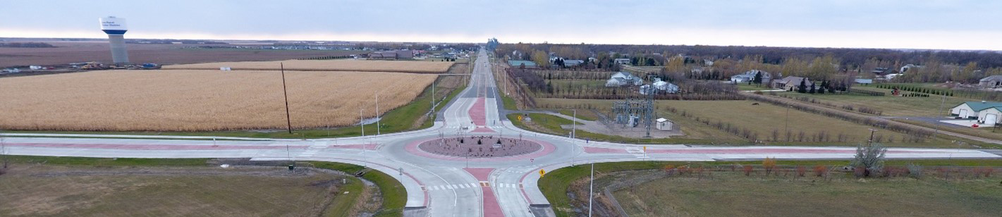 Banner image of a roundabout intersection