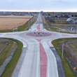 Thumbnail image of a roundabout roadway in Cass County