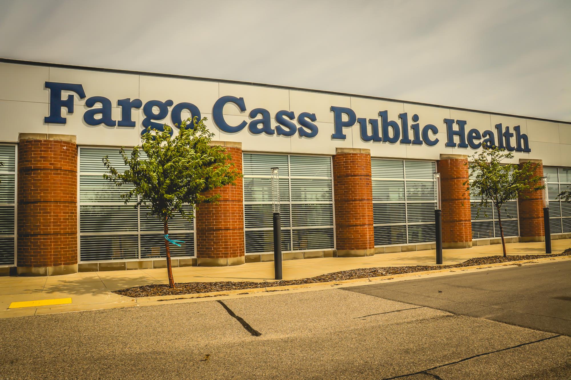 Image of the outside of the Fargo Cass Public Health building - home of the Cass County's Coroner's Office