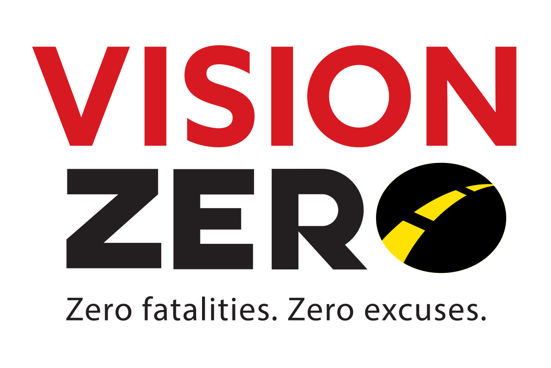 Logo image for Vision Zero - zero fatalities, zero excuses