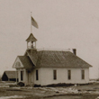 Image of the Dobrinz School back in 1895