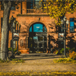 Image of the entrance of the Cass County Courthouse in the fall