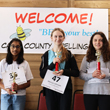 Image of the top 3 spelling bee finishers for the Cass County Annual Spelling Bee